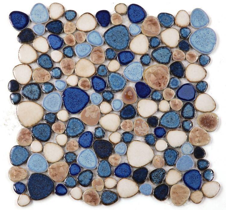UTO-1092 Seaside Pebble Mosaic Tile