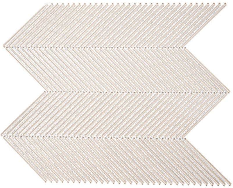 Viola Capri Pixie Stick Herringbone Glass Mosaic VLI 6013 Belvedere Ion