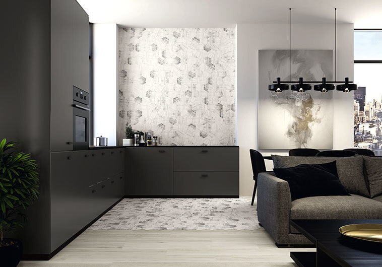 Bella Glass Tiles Princeton Glaze Hexagon Linen Fresh PRG-848