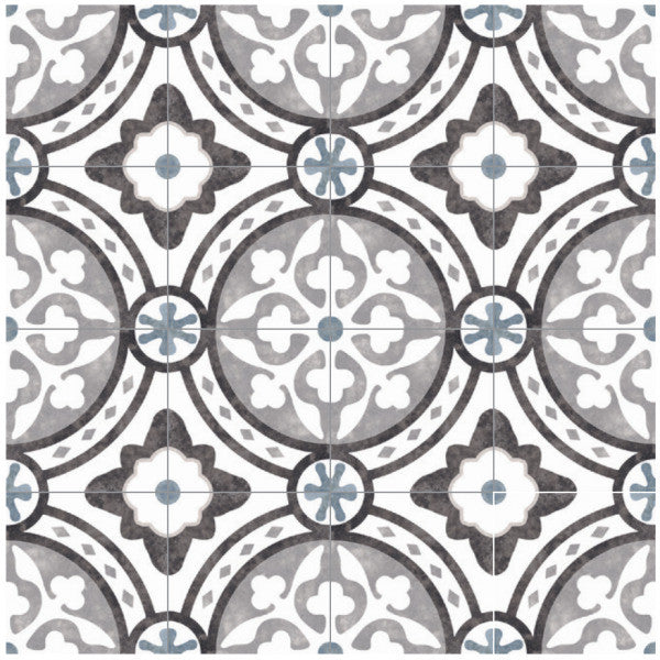 Bella Glass Tiles Retro Nueve Euro Fountain Encaustic Look