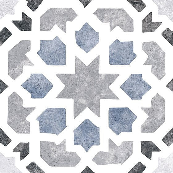 Bella Glass Tiles Retro Nueve Love Burst 9217 Encaustic Look