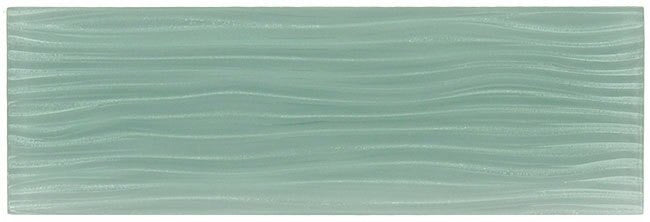 Crystile Wave Glass Subway 4 x 12 Gray Sky C07-W