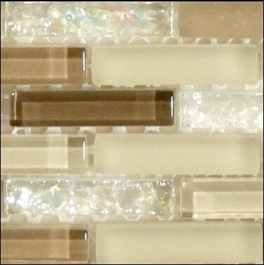 Jewel Series J-602 Sandstone Frothe Close Up Glass Mosaic Tile