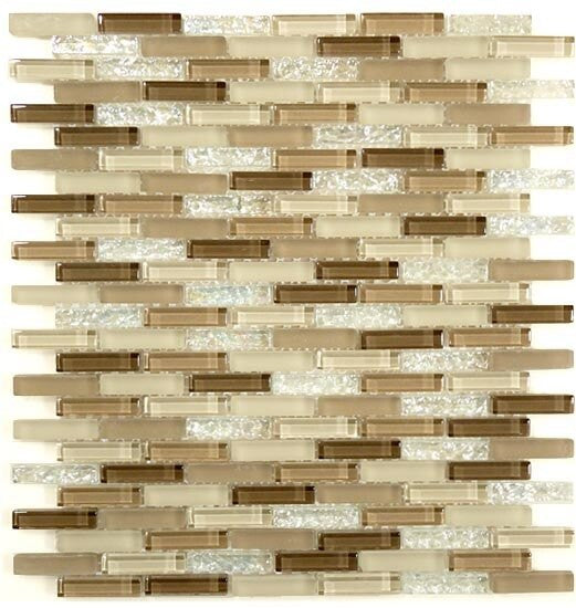 Jewel Series J-602 Sandstone Frothe Glass Mosaic Tile