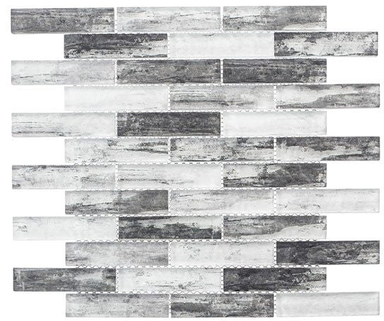 Metropolis Series MET-761 Greystoke Glass Mosaic Tile