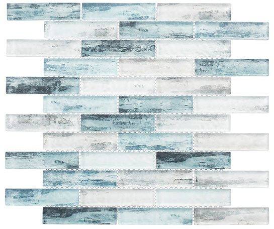 Metropolis Series MET-764 Atlanna matte glass mosaic tile