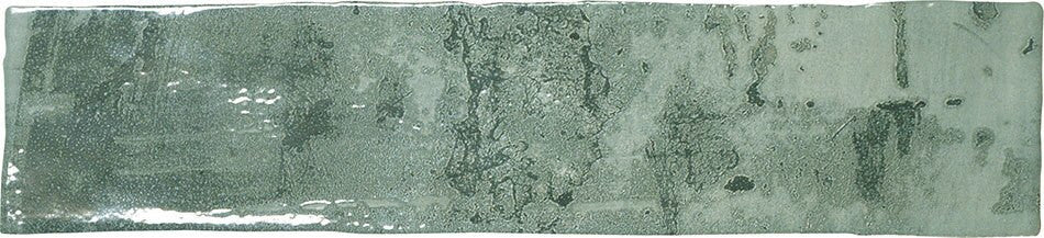 Rain Drops Fern Drizzle RD-266 Green Ceramic Subway Tile