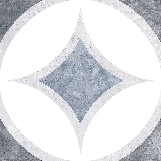 Retro Nueve 9221 Ocean Star Encaustic Look single tile