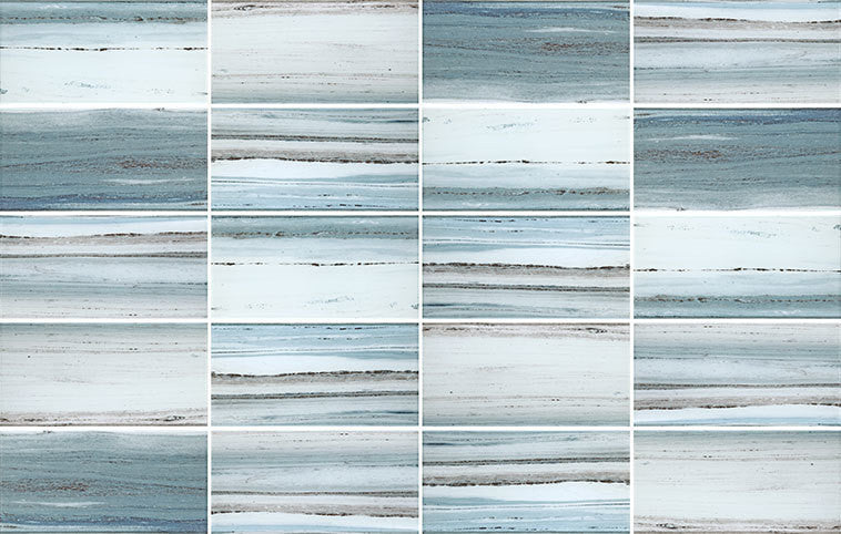Yosemite YSM-081 Coyote Blue Subway Tile Color Variation