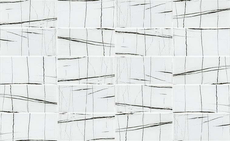 Yosemite YSM-084 December Tracks 9 x 18 glass Subway Tile Color Variation
