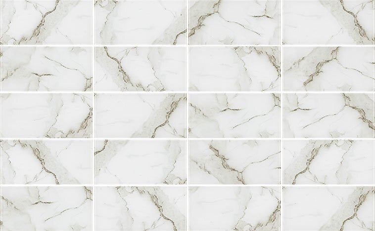 Yosemite YSM-085 Half Dome 9 x 18 glass Subway Tile Color Variation
